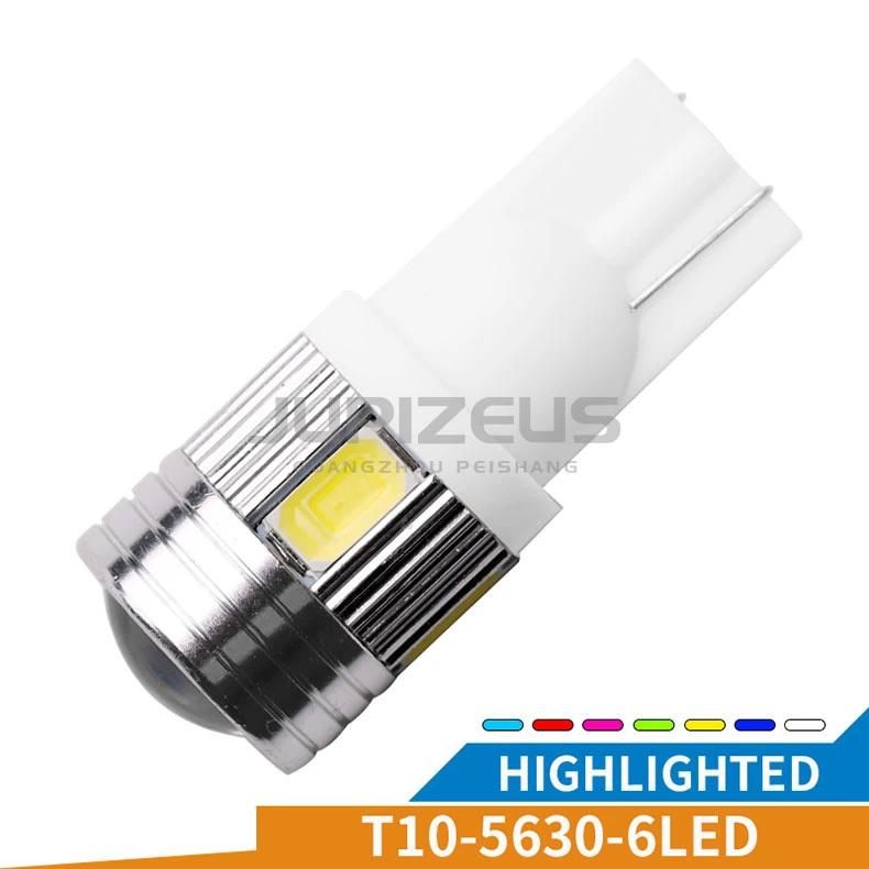 T10 194 168 W5w 5630 6SMD + 1.5W Lens High Power LED Lights, LED Signal Bulbs LED License Plate Lamps, SMD LED Recessed Lig