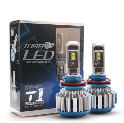 Whosesale T1 CREE Car LED Light Bulbs LED Headlight H1 H3 H4 H7 H11 9005 9006 80W 8000lm Auto Lamps
