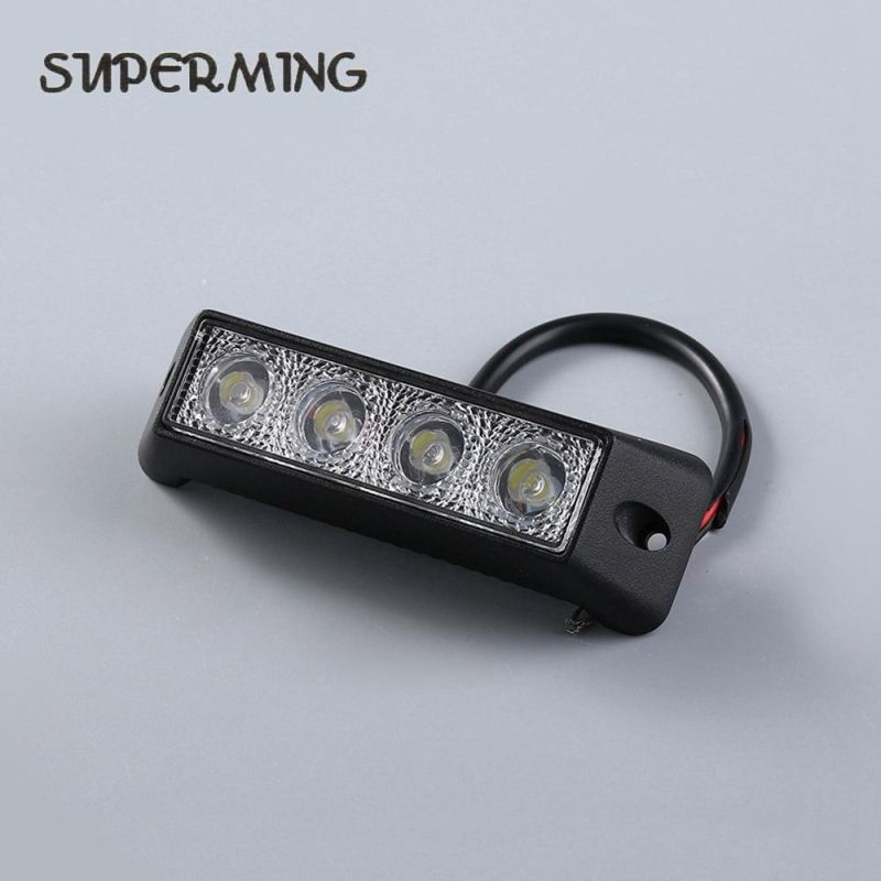 LED Work Light Spot Single Row LED Light Bar 18W Waterproof IP67 Work Light Strip for Car off Road Truck