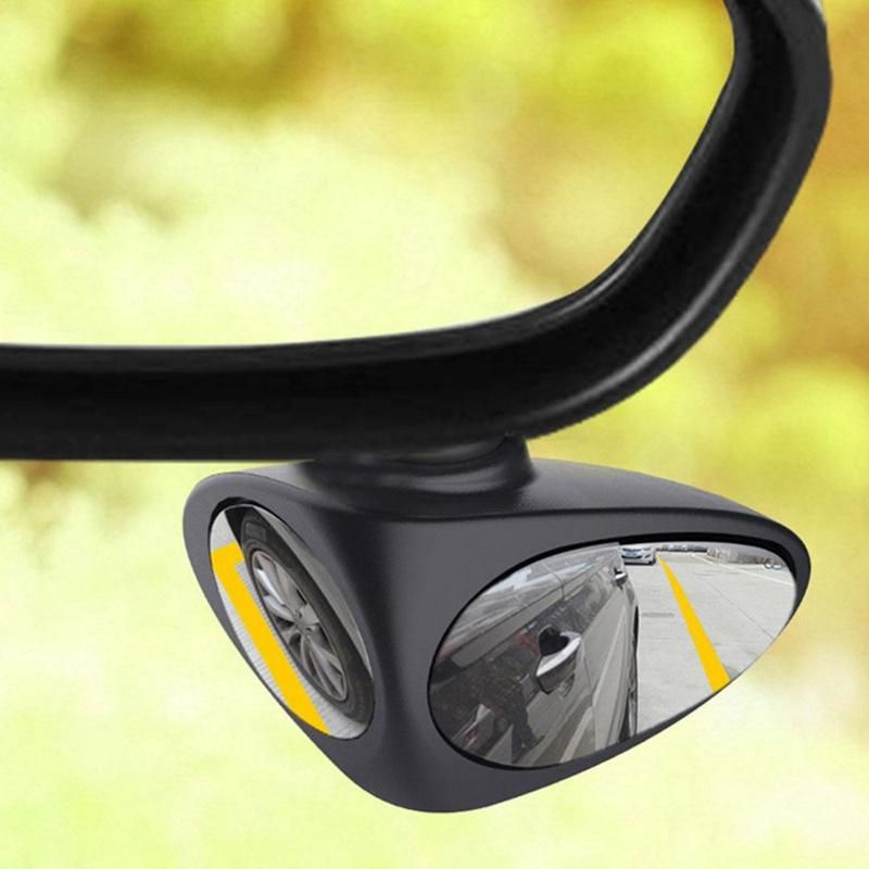 Car Blind Spot Wide Angle Mirror 360 Rotation Adjustable Convex Rear View Mirror