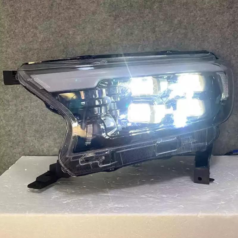 Car Exterior Accessories LED Headlamp Headlights for Ford Ranger T7 T8 Wildtrak Raptor Everest 2015-2021