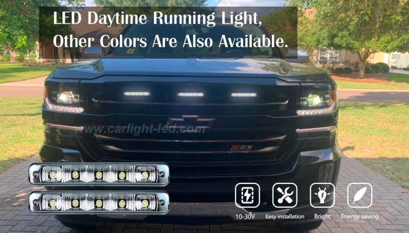 Waterproof High Power LED DRL Daylight Driving Running Light Lamp