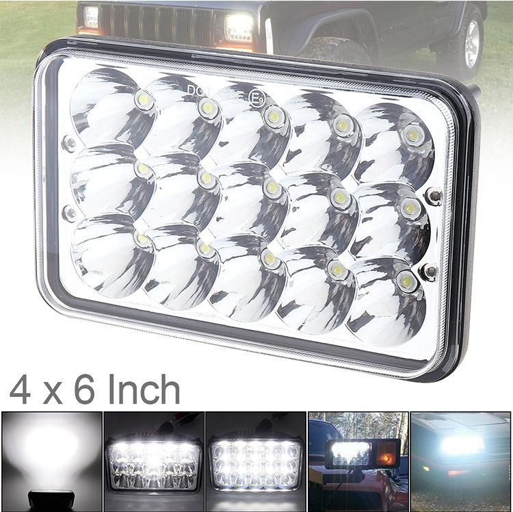 4X6 LED Truck LED Headlights for Jeep Jk Truck Offroad Hi/Low Sealed Beam Light 45W LED Work Light