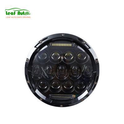 7&prime;&prime; Round LED Headlights with Halo Angle Eyes DRL for Jeep Wrangler Jk High Low Beam 7 Inch 75W LED Headlight