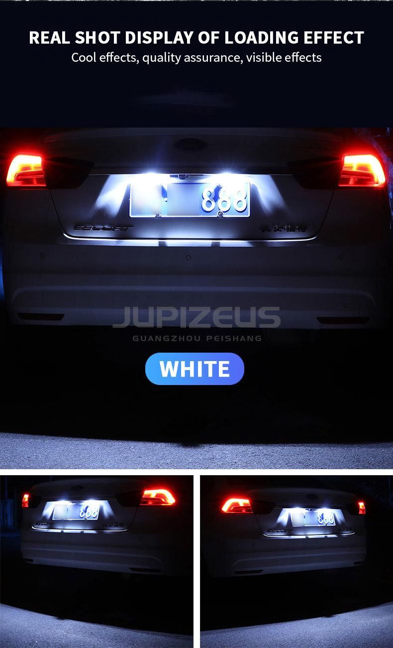 T10 4014 4SMD LED Chip Width Light Licence Plate Light Car Interior Light with Multi Color