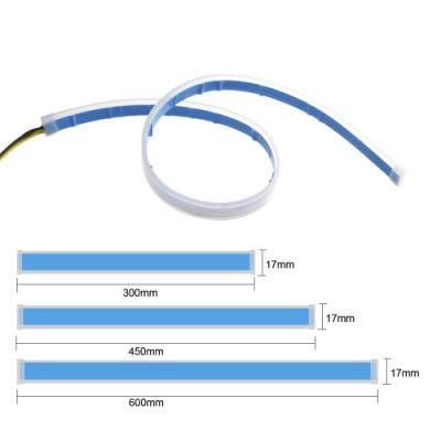 30cm 45cm 60cm DRL Flexible LED Tube Style Turn Signal Lamps Daytime Running Lights Tear Strip Car Headlight