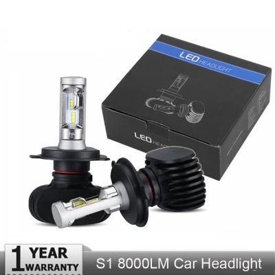 LED Headlight Auto Fog Lamp 50W 8000lm Automobile Bulb Chips 6500K 2PCS S1 H1 H3 H4 H7 H11 H13 9004 9005 9006 9007 880