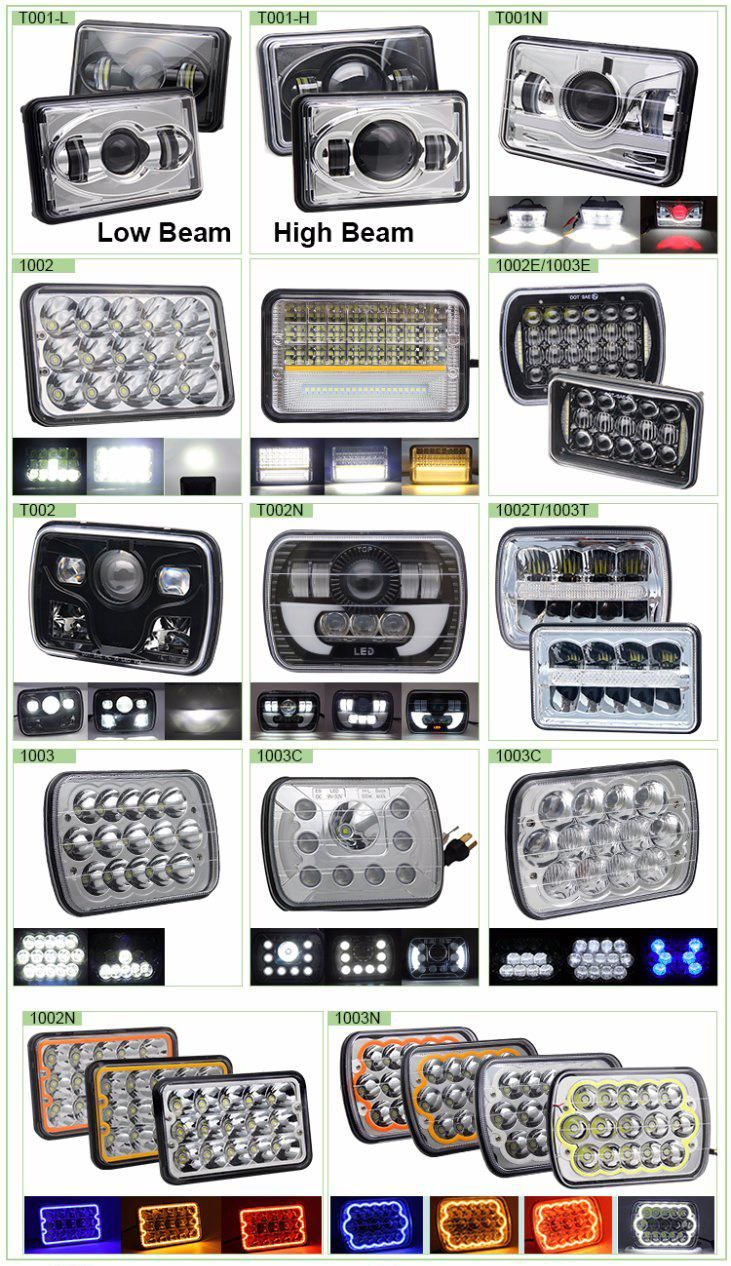 Best Sale IP67 4500lm Angle Eyes High Low Beam 45W Spot Flood Truck 4X6 LED Headlight