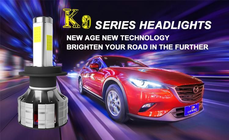 New LED K9 Super Bright LED Car Headlight COB Chips 36W H4 H7 H11 LED Auto Lamp