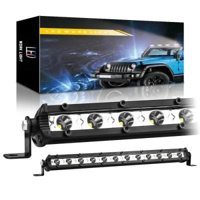 Dxz Ultra Thin Light Bar 3030 12LED 36W Work Light Single Row Spotlight Car Parts Lighting System