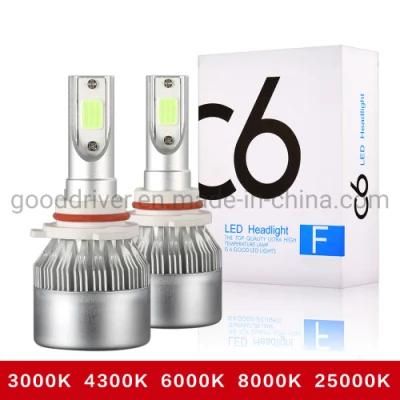 C6 S2 Lighting System Auto Lamp H1 H3 H4 H7 H11 9005 9006 9007 H13 COB 6000K Euper Bright 880 LED Headlight