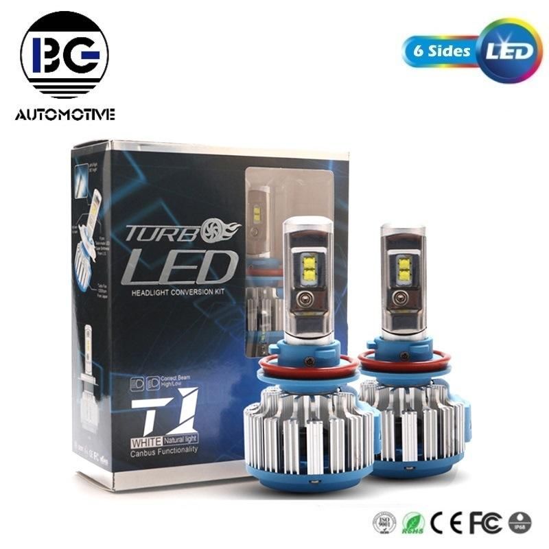 Wholesales Auto LED Light Super Bright High Low Beam T1 H4 H7 H11 9005 9006 H3 Car LED Headlight Bulb