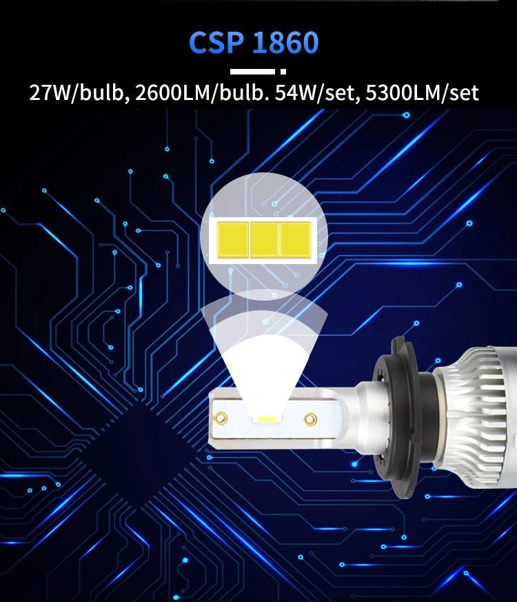 L8 Turbl Truck Cars LED Bulb F3 Kits 60W 4500lumen Hb3 Hb4 H7 H13 H1 H11 LED Headlight H4