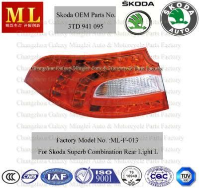 Auto Car Front Rear Lamp Combination Taillight for Skoda Superb From 2008 (3TD 945 095)