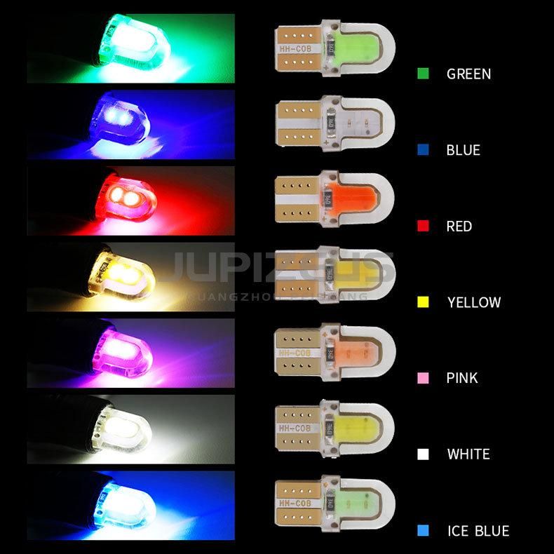 12V LED T10 Silicone COB LED Car Parking Light Silica Gel LED Wedge Interior Dome Lamp 194 Auto Turn Side Bulbs