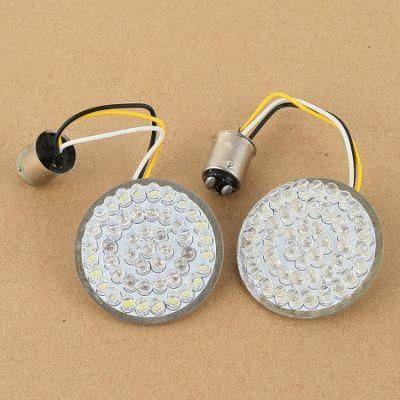 Xf140689 2&quot; Bullet 1157 Turn Signal Inserts LED Light Fit for Harley Sportster Tri Glide