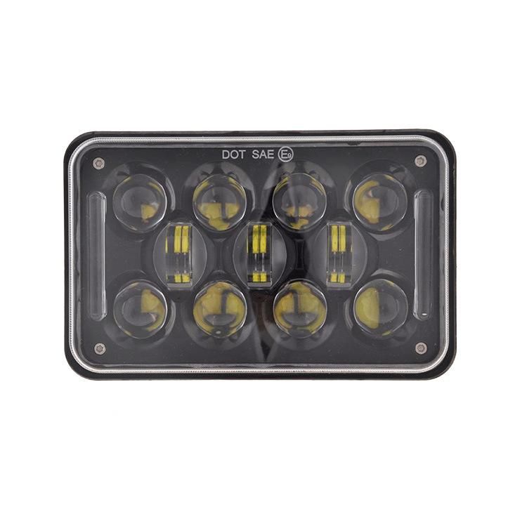 Sealed Beam LED Headlights with High Low Beam Replacement for Jeep Jk Ford Truck 4X6 Inch 60W LED Headlights DRL