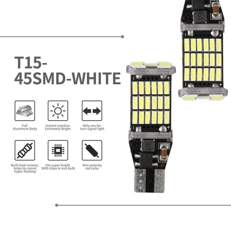 Car LED T15 3030 24SMD 12V 8W Car Bulb W16W LED 0.25A 6000K Wholesale Bright Reversing Lights T15 Canbus