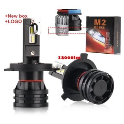 2020 Fan Cooling 24V M2 CREE Chips 16000lm 9005 Hb4 H13 H1 Auto Car Bulbs Lights Headlights H4 H7 LED