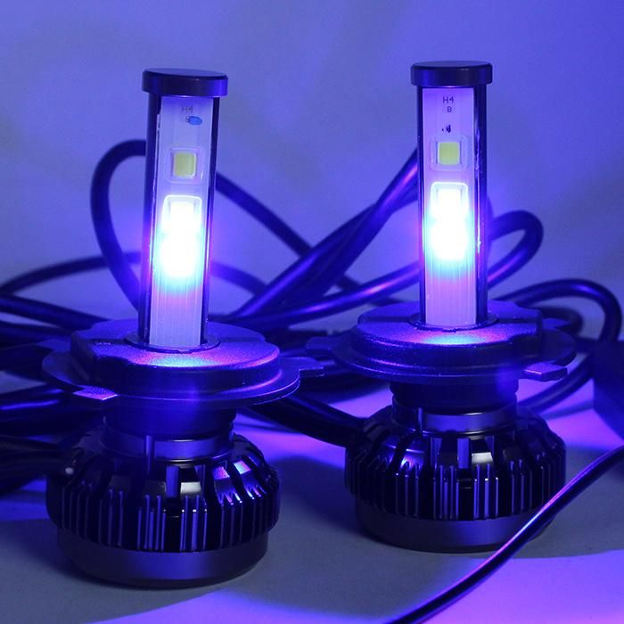 Factory Wholesale RGB LED Headlight H4