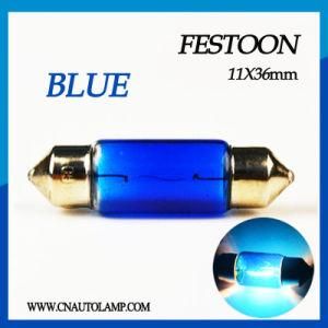 28mm 31mm 36mm 39mm 42mm Auto Festoon Bulb Blue for Indicating Lamp Sv8.5