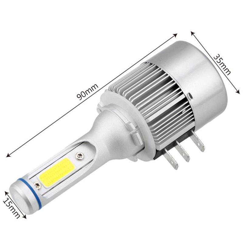Auto Car LED Bulbs H15 LED Canbus COB LED Bulb C6 6500K Car Lights H15 LED Headlight H3 880 Psx24 Psx26