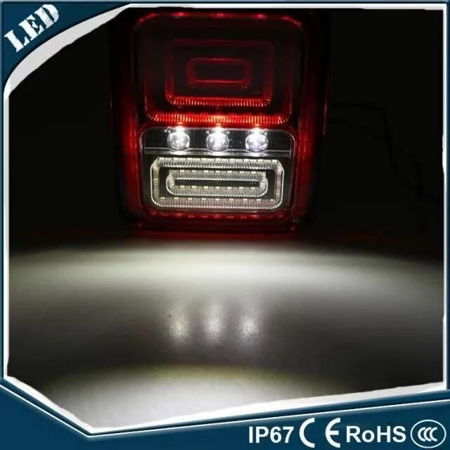 for Jeep Wrangler Rubicon LED Tail Light Run Turn Reverse Brake Light Jk LED Rear Lamp