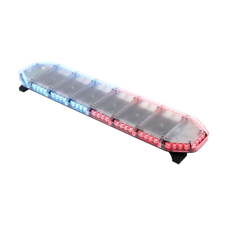 ECE R65 and Saej845 LED Recovery Rescue Vehicle Security Rotating Blue Police Lightbar in Linear Lens