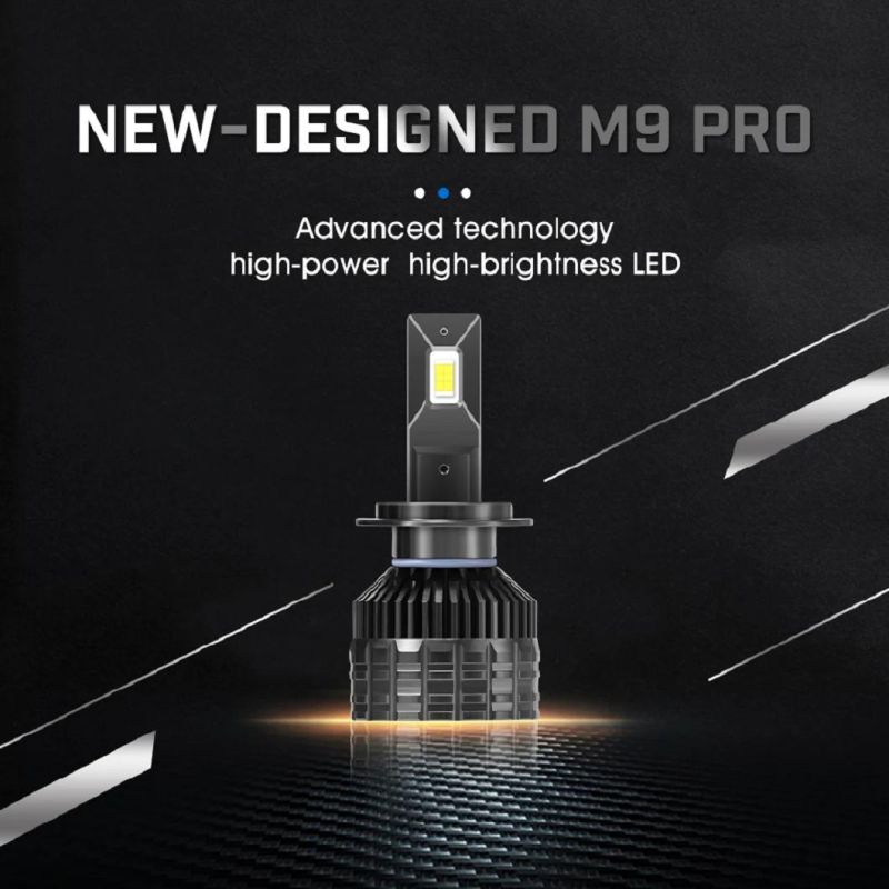 New Released M9PRO 12000lm 6500K H1/H3/H4/H7/H11/9005 LED Headlight