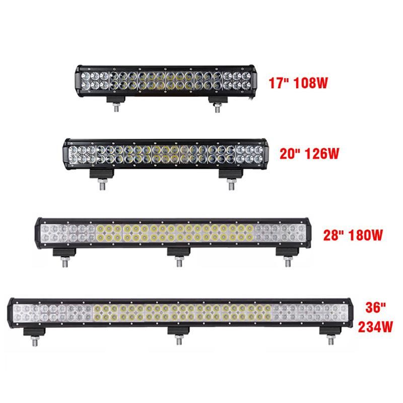 Waterproof 12V 144W Driving LED Bar Light