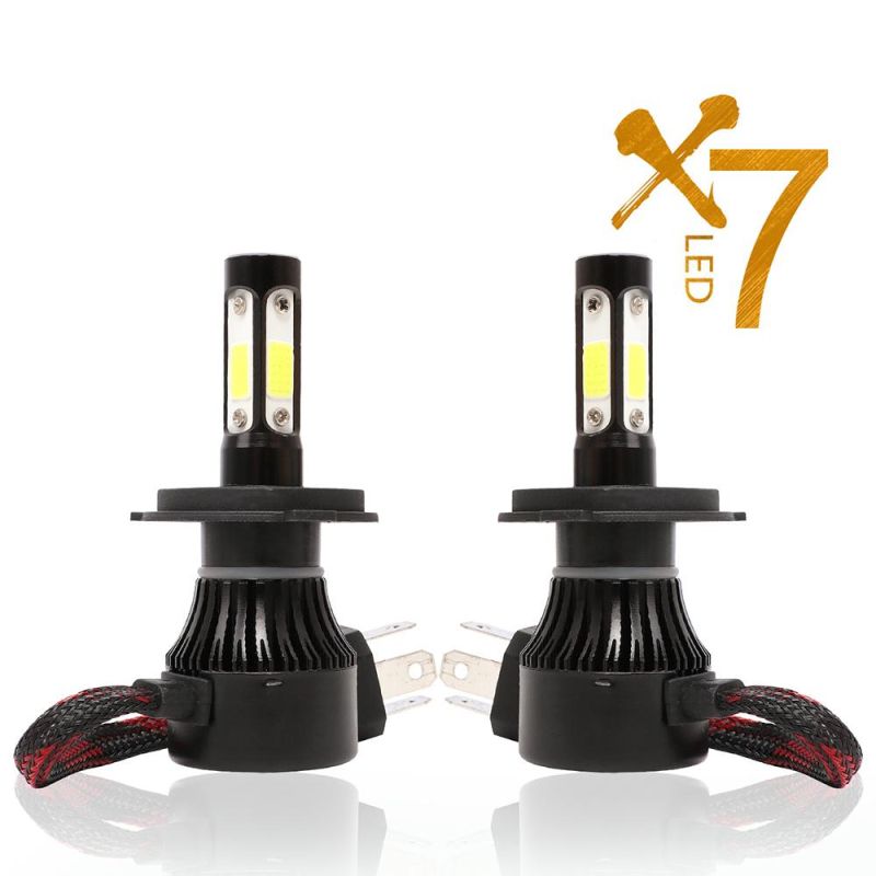 Super Bright LED Auto Lamp 2PCS X7 LED Car Headlight H7 LED H4 Bulb H11 9005 9006 72W 8000lm Auto Lamps Fog Lights 12vcar LED Front Lamp