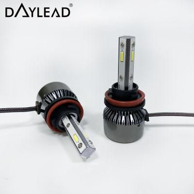 Car Light Factory Super Bright LED Smart Cooling Fan Headlight Spotlight 9005 9006 9012 LED Headlights H4