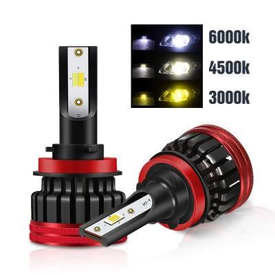 12V Lights 3000K 4300K 6000K H1 H7 H11 9005 9006 Car LED Headlights for Automobile