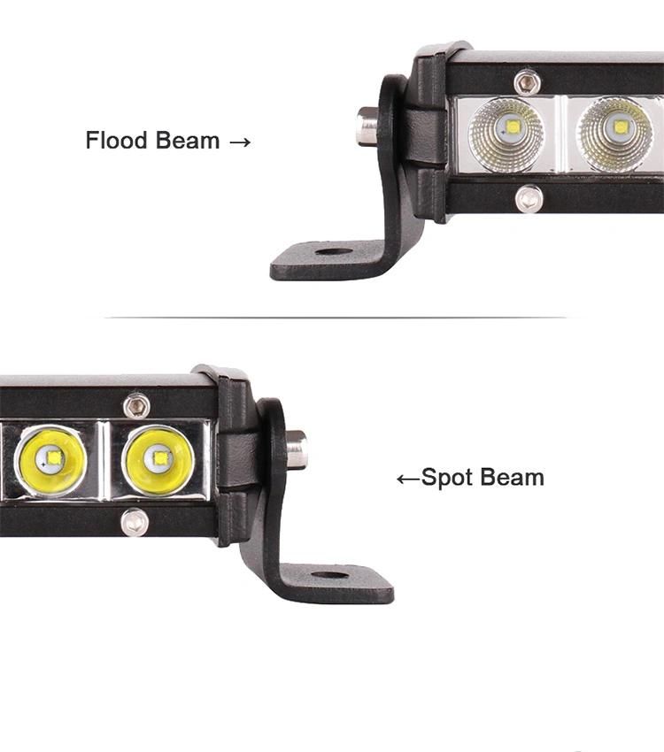 7 13 20 Inch Super Slim LED Light Bar for Jeep Truck ATV Tracto Flood Spot Beam 12V 24V 36W 72W 90W LED Work Light Bar