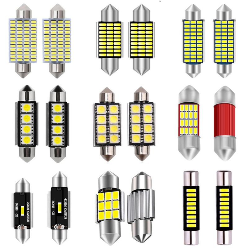 T10 S8.5 Canbus LED Festoon Signal Light Bulbs