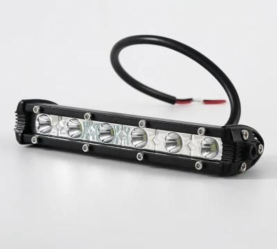 Slim Spot Flood 18W LED Single Row Light Bar Ruck Offroad ATV SUV