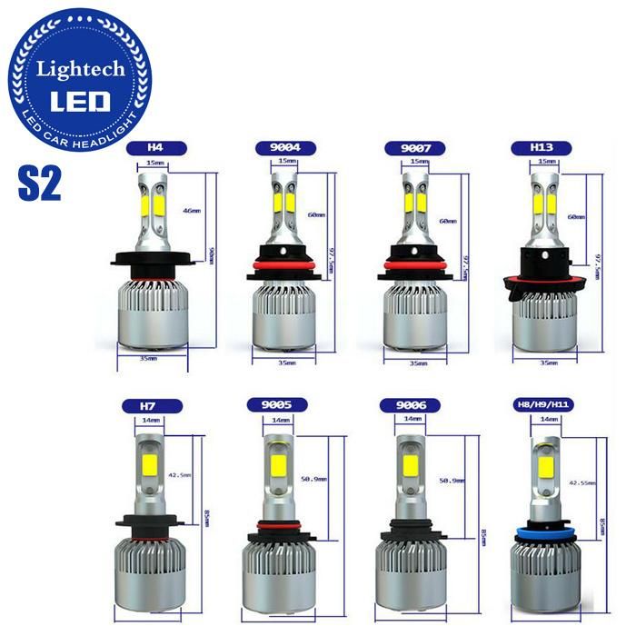 Lightech 8000lumen H11 COB S2 LED Light for Auto
