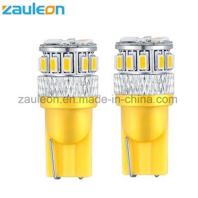 T10 Wedge W5w Yellow LED Car Light Bulbs