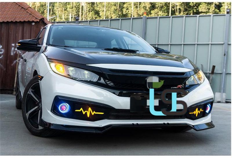 for Honda Civic 2016-2018 OEM DRL Fog Driving Lamps Front Bumper Auto Brake Reverse Turn Signal Daytime Running Light