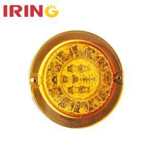 Waterproof 4 Inch Amber Round Indicator Tail Light for Bus Trailer with Adr (LTL1302A)