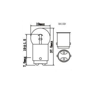 G18 R5w 12V 5W Ba15D Car Bulbs Backup Fog Auto Lamps Stop Tail Turn Halogen Lights for Car Bus and Truck