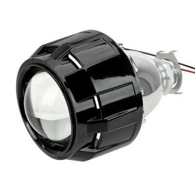 H1 LED Bulb H4 H7 Headlight Xenon HID Projector Lens Silver Black Shell 2.5 Inch Motorcycle Car Accessories