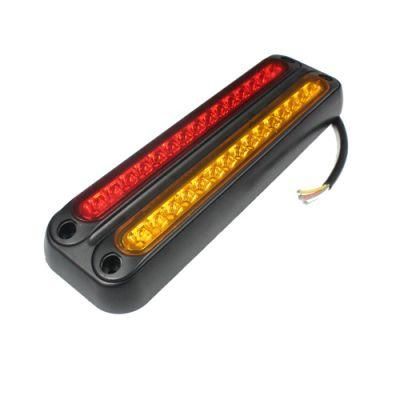 Auto 10-30V Indicator Tail Stop Lights Truck Trailer Amber Red RV Signal Bar Trailer LED Combination Tail Lamps