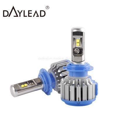 H7 Canbus LED Headlights Bulbs High Power T1 Aluminum Car LED H13 9007 9004 35W H4 LED Headlight