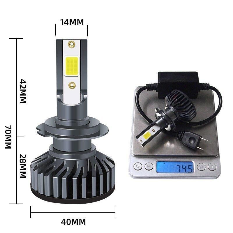 High Power F2 -COB9005 9145 H10 COB Chip 8000K Ice Blue 5500lm LED Headlight Bulb 2PCS Auto Lamps LED Headlights
