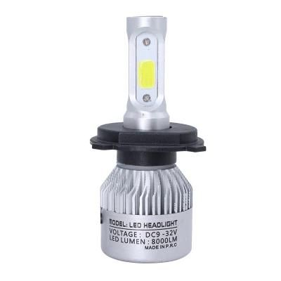 Brightest H4 LED Headlight Bulb 4000lumen 18W 4000lumen