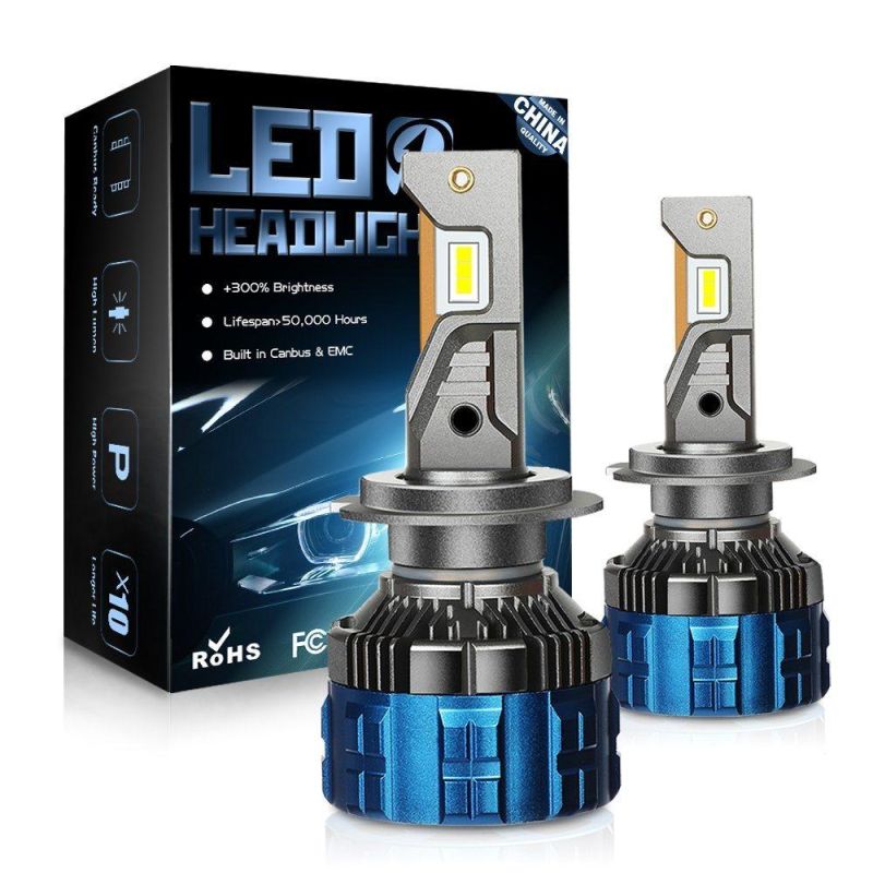 Super Bright Car LED Headlight Bulbs F8 Csp Chip 16000lm 110W 18000lm H7 H8 H9 H11 9005 9006 Can Be Used on Trucks