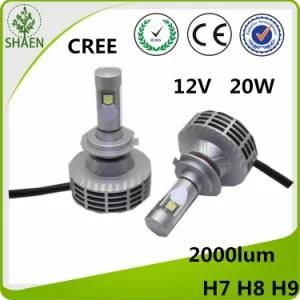 H7 CREE LED Car Light LED Headlight with Canbus 20W