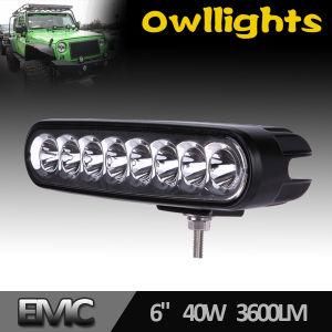 China Manufacture 6 Inch 40W Slim LED Light Bar