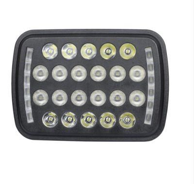 5X7 66W LED Rectangle Headlight LED Headlight Combo Square Truck LED Headlight for SUV